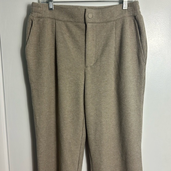 Varley Aberdeen Straight Leg Pant 29" Taupe Marl Size Medium - Picture 3 of 16